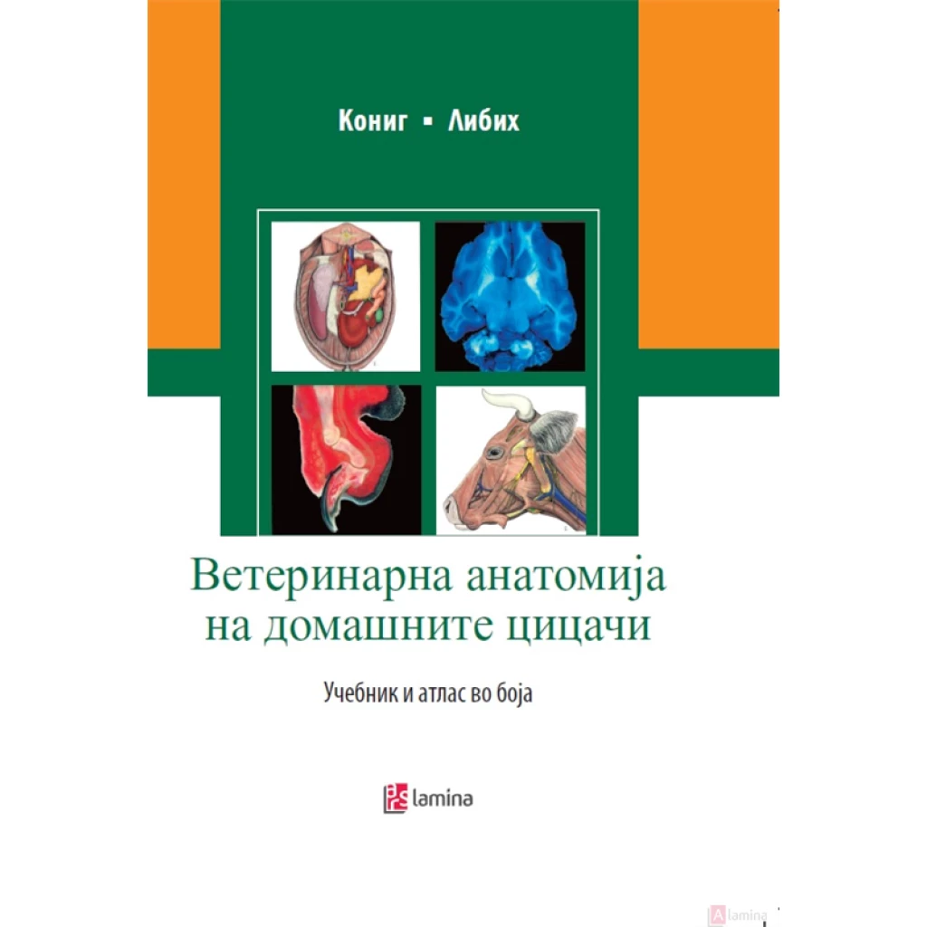Ветеринарна анатомија на домашните цицачи: учебник и атлас во боја Ветерина Kiwi.mk